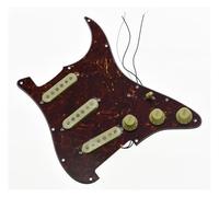 pickup battipenna precablato Battipenna singolo set di pickup Battipenna per chitarra a tre strati Accessori per chitarra(Brown Tortoise Shell)
