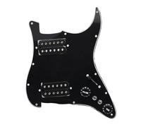pickup battipenna precablato HH Loaded Pickguard 5 Prewired ST Pickguard Coil Splitting Pickguard con set di pickup Humbucker(Black Black)