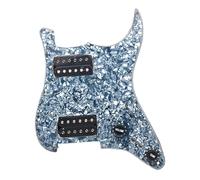 pickup battipenna precablato HH Loaded Pickguard 5 Prewired ST Pickguard Coil Splitting Pickguard con set di pickup Humbucker(Black Grey pearl)