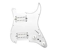 pickup battipenna precablato HH Loaded Pickguard 5 Prewired ST Pickguard Coil Splitting Pickguard con set di pickup Humbucker(White White)