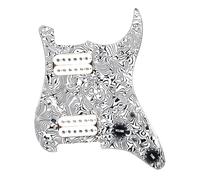 pickup battipenna precablato HH Loaded Pickguard 5 Prewired ST Pickguard Coil Splitting Pickguard con set di pickup Humbucker(WH Wh Bk shell)