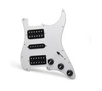 pickup battipenna precablato HSH Pickguard Circuits Battipenna per chitarra elettrica HSH Loaded Prewired Scratchplate Assembly Nero/Bianco(Pickup White-Black)