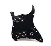 pickup battipenna precablato Pannello pickup per chitarra elettrica nero/bianco ST SQ HH Battipenna per chitarra elettrica Copertura anteriore Linea(Style d)