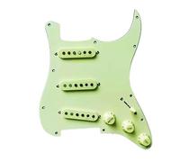 pickup battipenna precablato Pickguard ST preinstallato, set di pickup SSS Single Circuit Assembly, pickup SD per chitarra elettrica(Mint green single double)