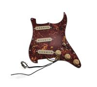 pickup battipenna precablato Pickup Loaded Pickguard Chitarra 5 Pickup SSS Single Coils Pickups/Set di coperture gialle per pickup(03)
