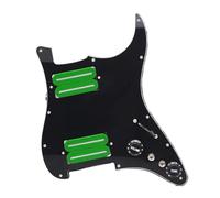 pickup battipenna precablato Pickup per battipenna per chitarra elettrica ad alta potenza-15K con due pickup per battipenna precablati(Green Black)
