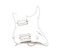 pickup battipenna precablato Pickup per chitarra con battipenna precablato caricato serie HH con 2 bobine humbucker per chitarra ST(HH White)