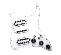 pickup battipenna precablato Pickup per chitarra elettrica Bobina HSH Battipenna per chitarra elettrica Grande ombrello Vite di regolazione Assemblaggio piastra battipenna precablata