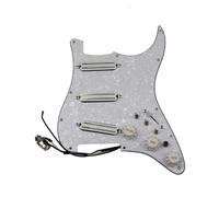 pickup battipenna precablato Pickup per chitarra SSS Small Double Track Humbucker Pickups 16-Way Tone Combin Type Fully Loaded Pickguard Set di pickup(White pearl)