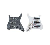 pickup battipenna precablato Protezione per chitarra elettrica 2 set di pannelli Singolo Singolo Doppio pannello Interruttore a 5 velocità Circuito pickup Set completo(Black)