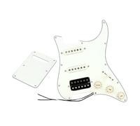 pickup battipenna precablato SSH 5 Pickup Set Precablato Battipenna per Chitarra Elettrica ST Parti di Ricambio.3Ply Bianco Invecchiato