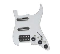 pickup battipenna precablato SSH Guitar Pickguard Cablaggio Precablato Caricato + Interruttore Silenzio ST Chitarra Elettrica Doppia Bobina Pickup Nero(White-black pickup)