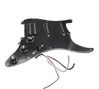 pickup battipenna precablato SSH Loaded Prewired Guitar Pickguard Pickup Set 3Ply Pickups per chitarra stile FD ST Nero