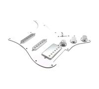 pickup battipenna precablato SSH Loaded Prewired Guitar Pickguard Set Pickup per chitarra elettrica stile FD ST argento