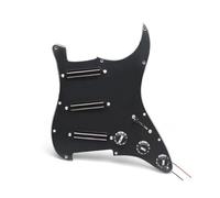 pickup battipenna precablato SSS Prewired Pickguard Mini Humbucker Chitarra Elettrica 9K/9K/9K Caricato Precablato Scratchplate Per Chitarra Stile ST Nero(Black-BK pickguard)