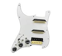 pickup battipenna precablato ST Guitar SSH-Coil Splitting Prewired Pickguard Due Mini Humbucker e un Humbucker (9K/9K/15K) + 35 Uscita(Left WH 3.5 Output)