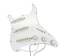 Pickup battipenna single coil 2X Single Coil Pickup SSS Chitarra Elettrica Caricato Precablato Battipenna Piastra Antigraffio 11 Fori 3 Strati Per Chitarra ST SQ