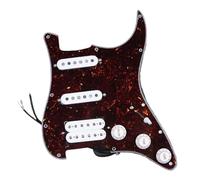 Pickup battipenna single coil Battipenna Per Chitarra Elettrica Precablato Professionale Alnico 5 SSH Parti Per Chitarra ST Caricate SSH(Brown)