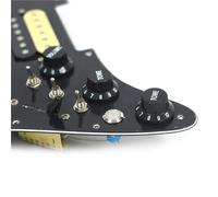 Pickup battipenna single coil Battipenna Per Chitarra Elettrica SSH Per Mano Sinistra Due Mini Humbucker + UN Humbucker + Interruttore Di Silenzio Piastra Precablata Caricata(B)