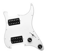 Pickup battipenna single coil Battipenna Per Chitarra HH Multicolore Battipenna Per Chitarra Elettrica E Gruppo Antigraffio Precablato Caricato Con Due Humbucker Neri(Q)