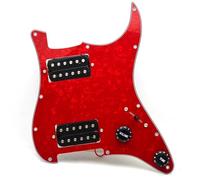 Pickup battipenna single coil Battipenna Per Chitarra HH Multicolore Battipenna Per Chitarra Elettrica E Gruppo Antigraffio Precablato Caricato Con Due Humbucker Neri(I)