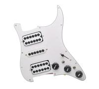 Pickup battipenna single coil Bobina HSH Splitting Pickguard Per Chitarra Elettrica Pickup Ombrello Grande Vite Di Regolazione Gruppo Battipenna Precablato Bianco