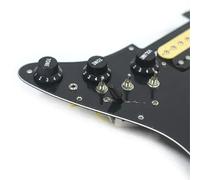 Pickup battipenna single coil Cablaggio Battipenna Per Chitarra SSH Caricato Precablato + Interruttore Di Silenzio Pickup A Doppia Bobina Per Chitarra Elettrica ST Nero(B)