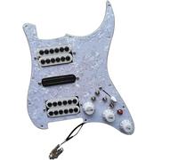 Pickup battipenna single coil Caricato ST HSH Pickguard Mini Humbucker Pickup Ad Alto Rendimento Multi 4 Single Cut Converter 20 Toni Parti Di Chitarra Elettrica(B)