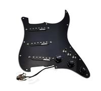 Pickup battipenna single coil Chitarra Elettrica SSS Ainico 5 Pickup Single Coil Battipenna Precablato Tipo A 7 Vie Completamente Caricato Per Chitarra(Black)