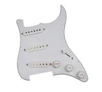 Pickup battipenna single coil Circuito Bianco Degli Accessori Per Chitarra Elettrica 3 Pickguard Precablati Caricati A Bobina Singola Pickup SSS Pickguard