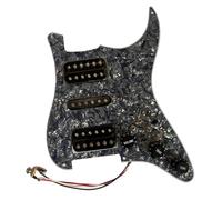 Pickup battipenna single coil HSH Caricato Precablato St Battipenna 3 Strati 11 Fori Nero Ainico 5 Humbucker Pickup Coil Splitting Converter Multi Per FD ST