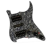 Pickup battipenna single coil HSH Caricato Precablato St Battipenna 3 Strati 11 Fori Nero Ainico 5 Humbucker Pickup Coil Splitting Converter Per FD ST