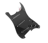 Pickup battipenna single coil Set Completo Di Accessori Fai-da-te Per Chitarra Elettrica Stile ST Inclusi Pickup SSS A Ponte Battipenna Precablati E Altri Accessori(Black)