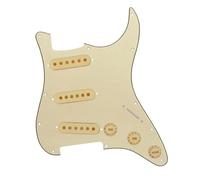 Pickup battipenna single coil Set Di 11 Fori ST SSS Battipenna Per Chitarra Piastra 3 Strati E Coperture Pickup Single Coil 2T1V Manopole Di Controllo Parti Di Chitarra(B)