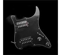 Pickup battipenna single coil Set Di Parti Per Chitarra Con Battipenna Humbucker HH Precablato Caricato(Black)