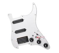 Pickup battipenna single coil SSH Bobina Precablata Precablata Caricata Ad Alto Rendimento Che Divide 2 Mini Humbucker Con Battipenna Per Chitarra Elettrica Con Pickup A Bobina(Black)
