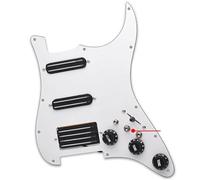 Pickup battipenna single coil SSH Bobina Precablata Precablata Caricata Ad Alto Rendimento Splitting 2 Humbucker Con Battipenna Per Chitarra Elettrica Con Pickup A Bobina(Black)