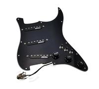 Pickup battipenna single coil SSS Ainico 5 Pickup A Bobina Singola Set Di Battipenna Precablato A 7 Vie Completamente Caricato Per Parti Di Chitarra Elettrica(Black)