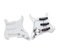 Pickup battipenna Singolo singolo doppio pannello 5-velocità interruttore pickup adatto per ST chitarra elettrica battipenna 2 set di circuito pannello set completo(Pearlescent white)