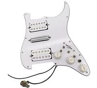 Pickup Bianchi A Doppio Condensatore Battipenna Per Chitarra Set Di Cablaggi Per Pickup Humbucker Alnico HSH Battipenna precablati Set