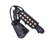Pickup Chitarra Acustica Pickup per chitarra acustica trasduttore magnetico a 12 fori miglioramento del tono manopole regolabili per volume e tono
