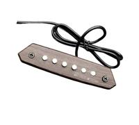 Pickup Chitarra Acustica Principianti Pickup passivo per chitarra acustica doppia bobina suono chiaro con controllo di tono e volume finitura effetto legno naturale.