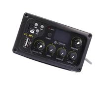 Pickup Chitarra Acustica Professionale Equalizzatore per chitarra acustica a 3 bande con riproduzione MP3 e accordatura display LCD regolazione del volume dei bassi medi e acuti.