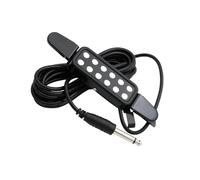 Pickup Chitarra Acustica Professionale Pickup per chitarra acustica a 12 fori con foro sonoro P 011 sensore magnetico con controllo del tono e del volume(Silver)
