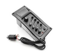 Pickup Chitarra Acustica Professionale Preamplificatore per chitarra acustica professionale a quattro bande con uscita da 6.5 mm(EQ-7545R Flat)