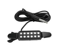 Pickup Chitarra Acustica Sensore pickup per chitarra acustica classica professionale amplificatore foro sonoro oro e argento(Silver)