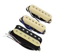 Pickup Chitarra Elettrica Set di 3 pickup per chitarra Alnico 5 Pickup per chitarra Single Coil + Pickup Humbucker(Buff and Zebra)