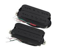 Pickup Chitarra Elettrica Set pickup al ponte per chitarra elettrica a doppia bobina Alnico 5 - Pezzi polari regolabili(Black 7K and 8k)