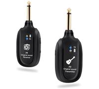 Pickup con controllo del volume 2.4GHz ricaricabile A8 Wireless Guitar Transmitter Receiver System 24-bit/48KHz Audio bassa latenza <4ms per chitarra elettrica e basso Wireless Audio trasmettitore e