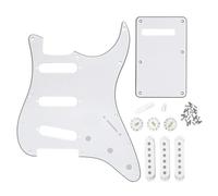 Pickup Del Battipenna Set Di 3 Strati SSS Pickguard 11 Fori ST Piastra Posteriore Pickup Cover 2T1V Manopole Punta Dell'interruttore Punta Della Barra Per Parti Di Chitarra(A)